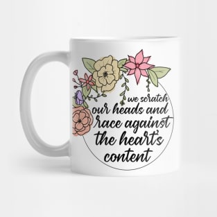 Heart's Content Flowers Mug